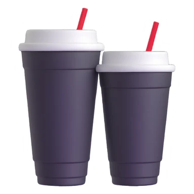 two styrofoam cups sticker
