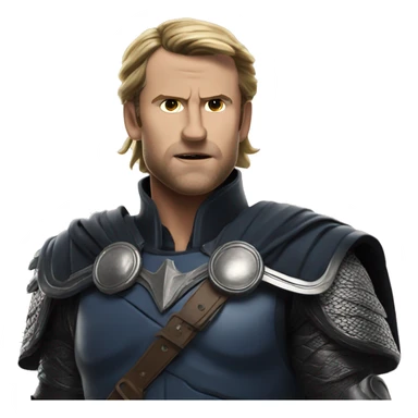 macron god of thunder sticker