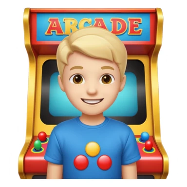 Retro Arcade Kid sticker