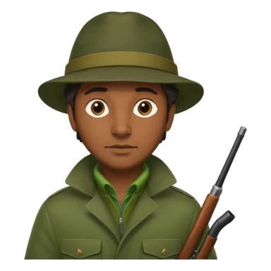Italian hunter, darker skin sticker