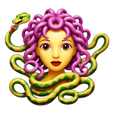  Medusa snake are made of jelly and candy  sticker