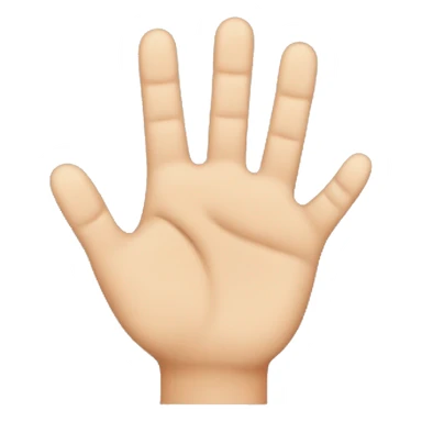 Hand with the third and forth finge up sticker