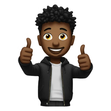 21 savage doing a thumbs up sticker
