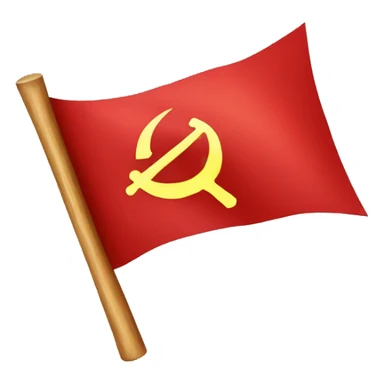 red flag with hammer and sickle sticker