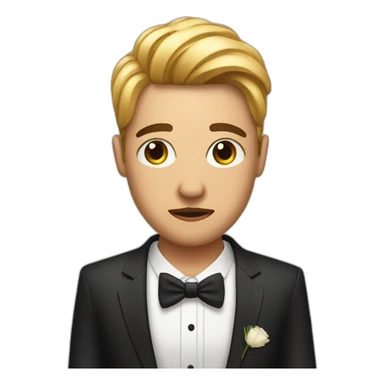 Fiance dissapointed at the groom sticker