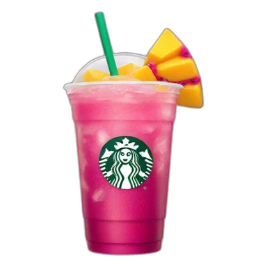 Starbucks Mango dragonfruit Refresher sticker