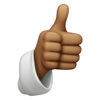 thumbs up but is facing west sticker