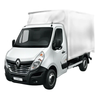 Men in Renault master truck  sticker