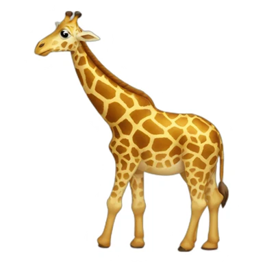 Giraffe read the bible sticker
