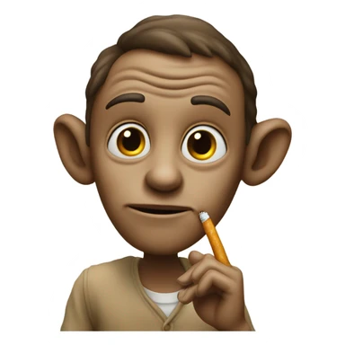 ET smoking a cigarette sticker