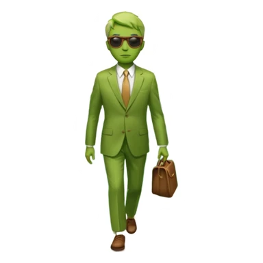 Green walking man, Crosswalk Lights. sticker