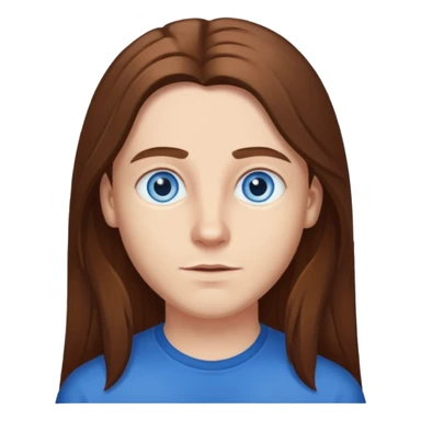 Elmer Bäck (b.1981) with blue eyes, long brown hair sticker