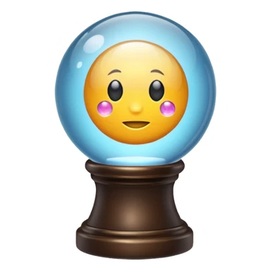 Crystal ball on a stand sticker