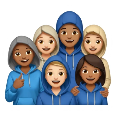 hoodied group sticker