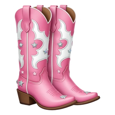 cowgirl boots cute a tiny bit of red on it NO TEAL a little girlie sticker