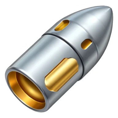 a single bullet sligly ratated to the right side sticker