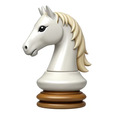 white chess knight sticker