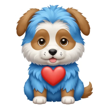 puppy dog blue sticker