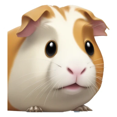 full skeleton of a guinea pig without meat sticker