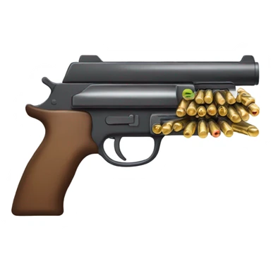 Riffle gun with so many bullets sticker