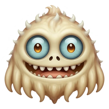 Beige fog monster   sticker