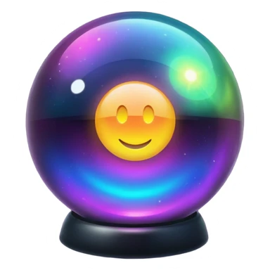 black magic ball sphere sticker