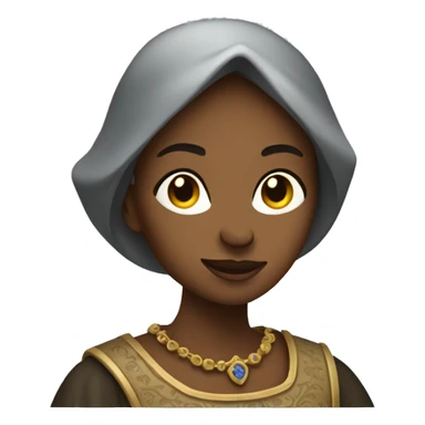medieval woman rich sticker