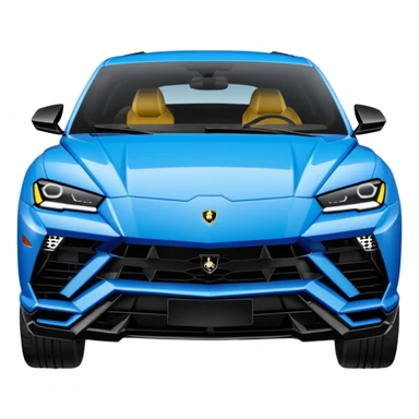 lamborghini urus de face bleu sticker