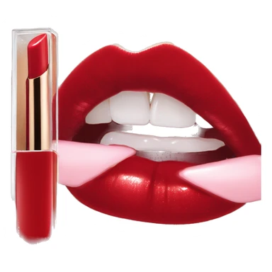 Clear Dior red  lipgloss sticker