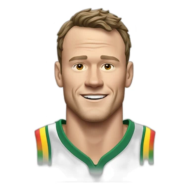 Jonathan Toews as rainbow beach bum sticker