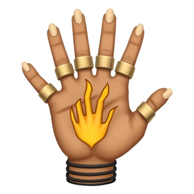 strong heavy metal hand ich liebe dich geste sticker