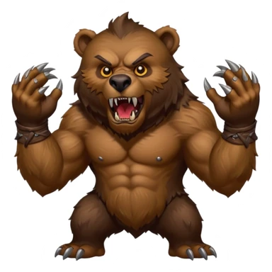 world of warcraft werebear with claws out sticker