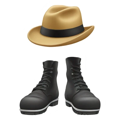 Foot with a hat on each toe  sticker