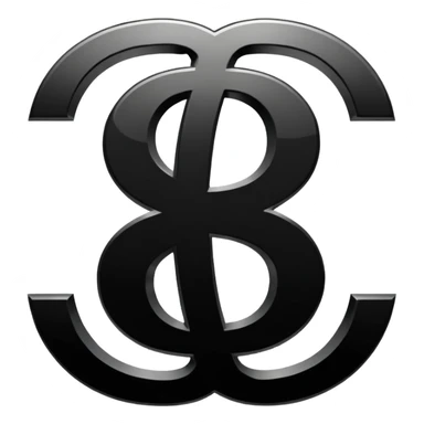 $ dollar black symbol sticker