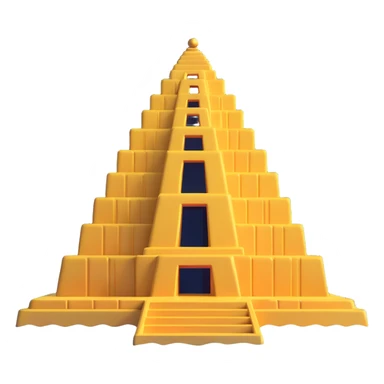 futuristic underwater base shaped like a golden ziggurat, Anunnaki motifs sticker