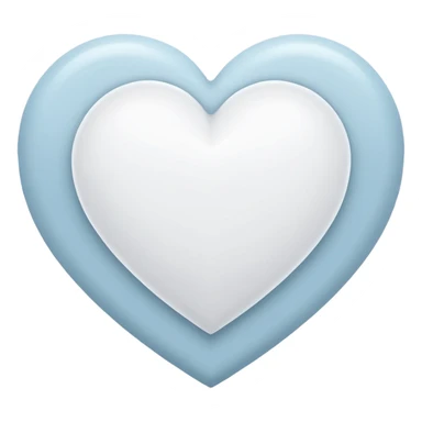 I want a white heart in heart a H sticker