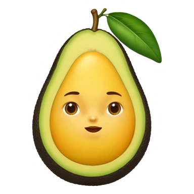 mangoes holding a small avocado sticker
