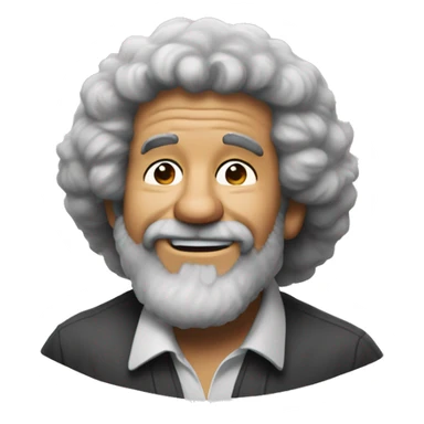 Bob Ross nosing in approval  sticker