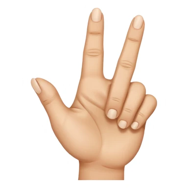 Middle finger raised but with 5 fingers folded  sticker