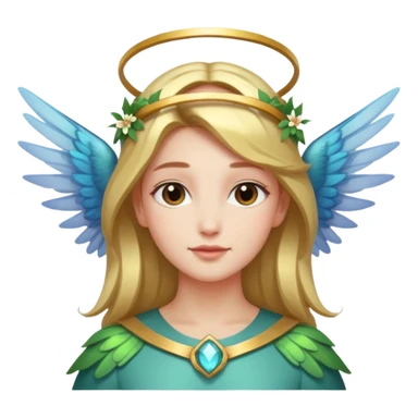 Angelic Hummingbird angel emoji copy and paste for facebook sticker