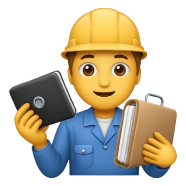a emoji that represents work  sticker