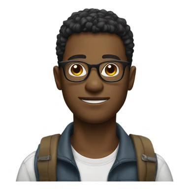 A guy with glasses and a zyn pack  sticker