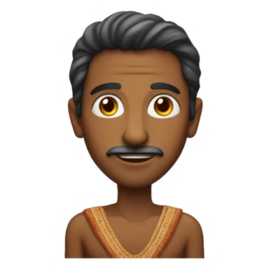 an indian man sticker