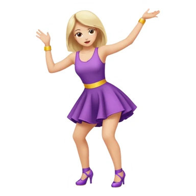 Girl twerking on dance floor  sticker