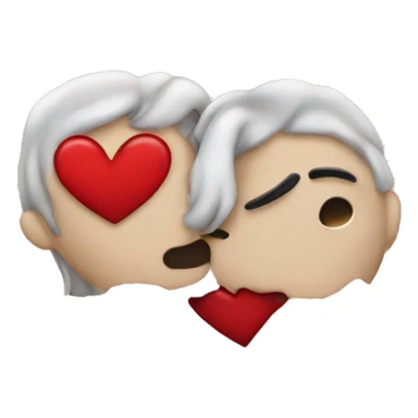 Heart kiss sticker