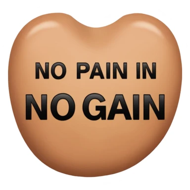 No pain no gain sticker