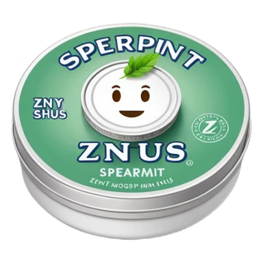 Zyn spearmint snus sticker