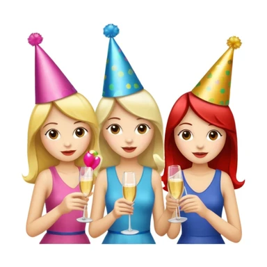 girls party in club sticker