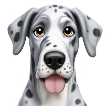 Blue Merle Great Dane  sticker