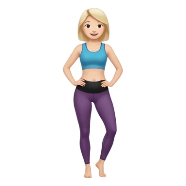 femme belly stuffing legging sticker